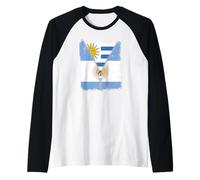 Cremallera Bandera Argentina Uruguay Camiseta Manga Raglan