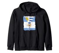 Cremallera Bandera Argentina Uruguay Sudadera con Capucha
