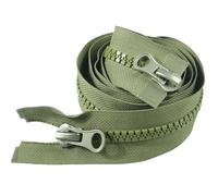 Cremallera Bidireccional Cremallera de resina dientes gruesos n.° 8 for chaqueta plumón, doble cursor y longitud amplia (110 cm) de cremallera(Color-09)