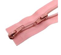 Cremallera bidireccional Saco De Dormir Nailon 5 Libras Con Cremallera Doble Deslizante, Abertura Superior E Inferior For Ropa Y Extensión La Cola(Pink-100cm)