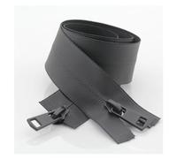 Cremallera Cremalleras impermeables de nailon negro 5#, cremallera Invisible doble deslizante for coser chaquetas, cremalleras costura deportivas, manualidades DIY(Black,120CM_5#)