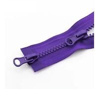 Cremallera, Cremalleras para coser, 3 piezas de cremallera de doble cabeza abierta for chaqueta, cremallera doble for ropa, accesorios hechos a mano DIY(Purple,90CM-5#)