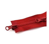Cremallera, Cremalleras para coser, 3 piezas de cremallera de doble cabeza abierta for chaqueta, cremallera doble for ropa, accesorios hechos a mano DIY(Red,90CM-5#)