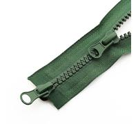 Cremallera, Cremalleras para coser, 3 piezas de cremallera de doble cabeza abierta for chaqueta, cremallera doble for ropa, accesorios hechos a mano DIY(Green,90CM-5#)