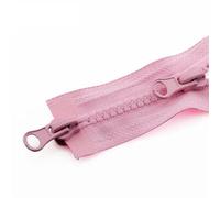 Cremallera, Cremalleras para coser, 3 piezas de cremallera de doble cabeza abierta for chaqueta, cremallera doble for ropa, accesorios hechos a mano DIY(Pink,90CM-5#)