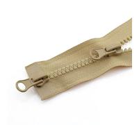 Cremallera, Cremalleras para coser, 3 piezas de cremallera de doble cabeza abierta for chaqueta, cremallera doble for ropa, accesorios hechos a mano DIY(Khaki,90CM-5#)