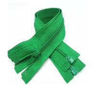 Cremallera, Cremalleras para coser, 5 cremalleras de extremo abierto de 20 a 60 cm, adecuadas for coser prendas.(Grass Green,50CM-5PCS)