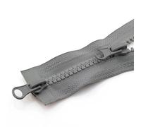 Cremallera, Cremalleras para coser, Chaqueta con cremallera de 3 piezas, cremallera doble, accesorios for ropa, saco de dormir, cremallera de doble apertura en dos direcciones.(Gray,90CM-5#)
