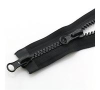 Cremallera, Cremalleras para coser, Chaqueta con cremallera de 3 piezas, cremallera doble, accesorios for ropa, saco de dormir, cremallera de doble apertura en dos direcciones.(Black,90CM-5#)