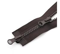 Cremallera, Cremalleras para coser, Chaqueta con cremallera de 3 piezas, cremallera doble, accesorios for ropa, saco de dormir, cremallera de doble apertura en dos direcciones.(Light Brown,90CM-5#)