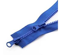 Cremallera, Cremalleras para coser, Chaqueta con cremallera de 3 piezas, cremallera doble, accesorios for ropa, saco de dormir, cremallera de doble apertura en dos direcciones.(Blue,90CM-5#)