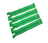 Cremallera de bobina de nailon n.° 3 para ropa y proyectos de costura de 7,5 a 60 cm. Accesorios de costura para bricolaje.,Verde hierba,5 piezas - 40 cm
