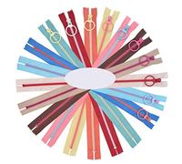 Cremallera de colores, cremalleras de resina, 20 piezas, 20 cm, colores surtidos, cierres de brillo para costura, artesanía, bolsa de ropa