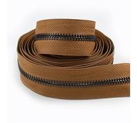 Cremallera De Doble Sentido 2 cremalleras de 1-5 yardas 5# for coser bolsa con cierre rollo de bobina ropa abrigo cierre de cremallera Kit de reparación accesorios DIY(CamelGunBlack,3yards)