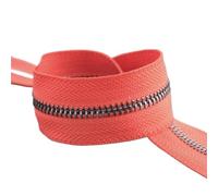 Cremallera De Doble Sentido 2 cremalleras de 1-5 yardas 5# for coser bolsa con cierre rollo de bobina ropa abrigo cierre de cremallera Kit de reparación accesorios DIY(RedGunBlack,3yard)