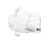 Cremallera de doble sentido 2 Cremalleras De Resina Nº 8 For Ropa, Simples/dobles Extremo Abierto para ropa DIY(White-DoubleSlider,90cm)