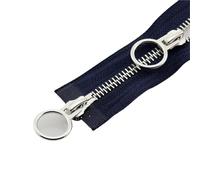Cremallera De Doble Sentido 3 piezas 5# cremallera 70/90cm de longitud doble círculo deslizante cremalleras de bloqueo automático bidireccional DIY costura chaqueta accesorios de ropa(Color-12,90cm)