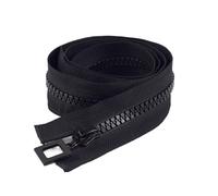 Cremallera de doble sentido 8# Cremallera Deslizante Simple/doble Con Extremo Abierto, Largas Y Coloridas For Chaqueta para ropa DIY(03,DoubleSlider-80cm)