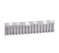 Cremallera de engranaje recto dientes rectos acero inoxidable | Varios tamaños de módulos 0,5 M/1 M Uso de maquinaria industrial(0.5M 8x8x200mm)
