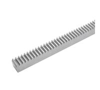 Cremallera de espuelas lineales rectas de acero de 1 pieza 1M 1Mod 10 * 10 mm Longitud 100 mm-500 mm Acero Micro Engranaje Cremallera Engranaje Recto(300mm)