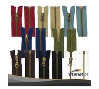 Cremallera de metal, de 5 mm, divisible, Weiß, 90 cm