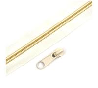 Cremallera de nailon arcoíris de 3 metros y n.° 3 con tirador, ideal para decoración de ropa y accesorios de costura DIY.