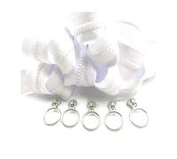 Cremallera de resina n.° 5 con tiradores para ropa, mochilas, costura, sellado y reparación.,5# - Blanco,2 metros - 4 deslizadores