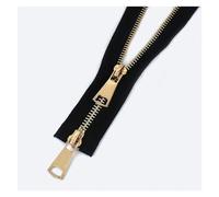 cremallera, Deslizadores de 60-150 cm coser cremalleras chaquetas/abrigos. Kit(Black Gold Double,90cm)