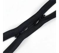 Cremallera Doble 5/10 Cremalleras Invisibles De Nailon De 60/120 Cm, Número 3, Con Doble Cursor. Kit De Reparación De Cremalleras(Black,60cm-5Pcs)