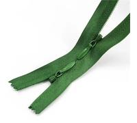 Cremallera Doble 5/10 Cremalleras Invisibles De Nailon De 60/120 Cm, Número 3, Con Doble Cursor. Kit De Reparación De Cremalleras(Green,120cm-10Pcs)