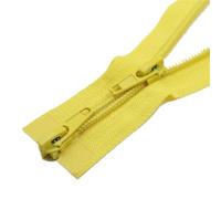 Cremallera Doble Apertura Saco De Dormir Nailon 5 Libras Con Cremallera Doble Deslizante, Abertura Superior E Inferior For Ropa Y Extensión La Cola(Yellow-60cm)