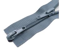 Cremallera Doble Apertura Saco De Dormir Nailon 5 Libras Con Cremallera Doble Deslizante, Abertura Superior E Inferior For Ropa Y Extensión La Cola(Grey-150cm)