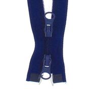 Cremallera FIM de plástico, espiral, nº 5, divisible de dos vías, 12 - dunkelblau(330), 40 cm