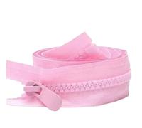 Cremallera Grande De Resina Con Extremo Abierto, Dientes Gruesos, 100Cm, 1 Ud., Rosa, No.8,100cm