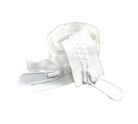 Cremallera grande de resina, doble deslizador, extremo abierto, para coser chaqueta, tienda, accesorios de costura, 20#, Blanco, 100cm