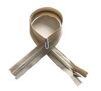 Cremallera Invisible 20 cremalleras invisibles de nailon for costura, manualidades, accesorios tela, 15 a 60 cm(Deep beige,60CM)