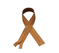 Cremallera Invisible 20 cremalleras invisibles de nailon for costura, manualidades, accesorios tela, 15 a 60 cm(Brown,50CM)