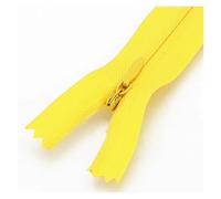 Cremallera Invisible Cremalleras de nailon en espiral 18 a 60 cm for costura a medida, vestidos, almohadas, faldas, pantalones, ropa, manualidades, cremalleras invisibles(Yellow,30cm)