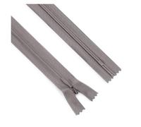 Cremallera Invisible De Nailon 25/40/60 Cm, For Almohada, Vestido, Pantalones, Cadena Lateral, Borde Encaje, N.° 3, Lote 20 Unidades para ropa, bolsos, fundas de almohada(Grey 004,25cm)