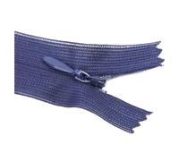 Cremallera invisible n.° 3 de 25 cm para costura de cojines y vestidos, ideal para manualidades.,Marina de guerra,10 piezas