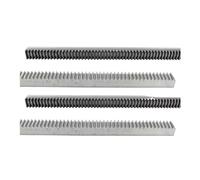 Cremallera lineal de acero Cremallera de dientes rectos 500 mm y 1000, 4 unidades, módulo 2,5/3, for maquinaria industrial, con engranajes cuadrados(2.5M 25x25-500mm)