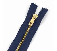 Cremallera Metálica 2/5 Uds 3# cremallera de Metal 15/20/25/30cm cierre decoración bolsillo ropa for Se(Blue,20cm,No3-2Pcs)