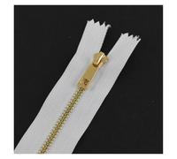 Cremallera Metálica 2/5 Uds 3# cremallera de Metal 15/20/25/30cm cierre decoración bolsillo ropa for Se(White,30cm,No3-5Pcs)