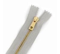 Cremallera Metálica 2/5 Uds 3# cremallera de Metal 15/20/25/30cm cierre decoración bolsillo ropa for Se(LightGray,25cm,No3-2Pcs)