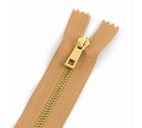 Cremallera Metálica 2/5 Uds 3# cremallera de Metal 15/20/25/30cm cierre decoración bolsillo ropa for Se(Khaki,20cm,No3-2Pcs)