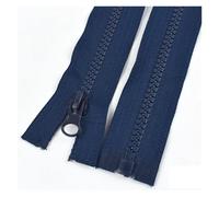 Cremallera MetáLica 3 uds Meetee 40-120cm 5# cremallera de resina con cierre automático extremo abierto for chaqueta DIY ropa costura cremalleras bolsa abrigo Accesorios(Color2,40cm)