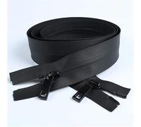 Cremallera metálica, cremalleras for chaquetas, cremallera bidireccional, cremalleras, cremallera invisible de 70 cm a 150 cm for manualidades caseras, costura y prendas.(150cm double Sliders)