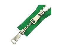 Cremallera metálica dorada clara de 70/90 cm, n.° 5, multicolor, con extremo abierto, doble deslizador, bidireccional, reemplazable, for reparación de chaquetas y abrigos, accesorios de costura DIY, 1