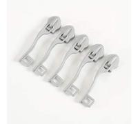 Cremallera Pull, reemplazo instantáneo de la cremallera, 10 piezas Kit de reparación de bisagras Tiracerniera Cabeza de metal DIY Artesanía Ropa Bolsa Maleta Accesorios Suministros (Onecolor)