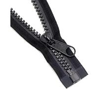 cremallera resistente, Cremallera deslizante doble for sacos de dormir, equipaje, tienda, cremallera larga, accesorios costura DIY, 1 Uds(80cm)